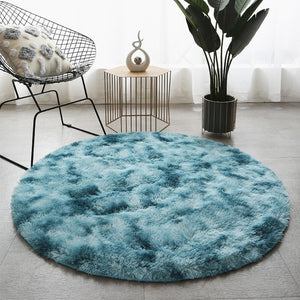 Fluffy Thick Area Round Rug