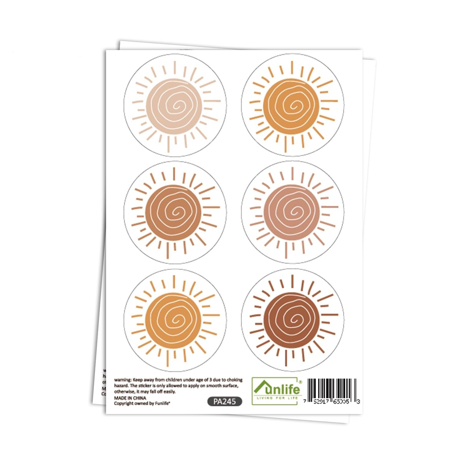 Pattern Wall Decals Boho Suns