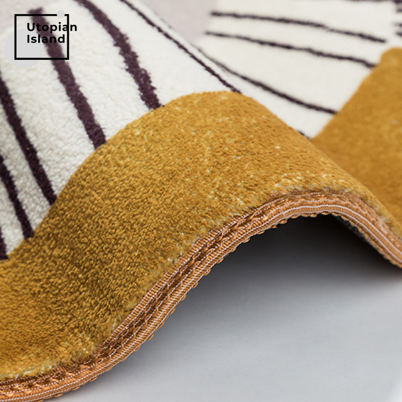 Area Round Rug Tiger Portraits