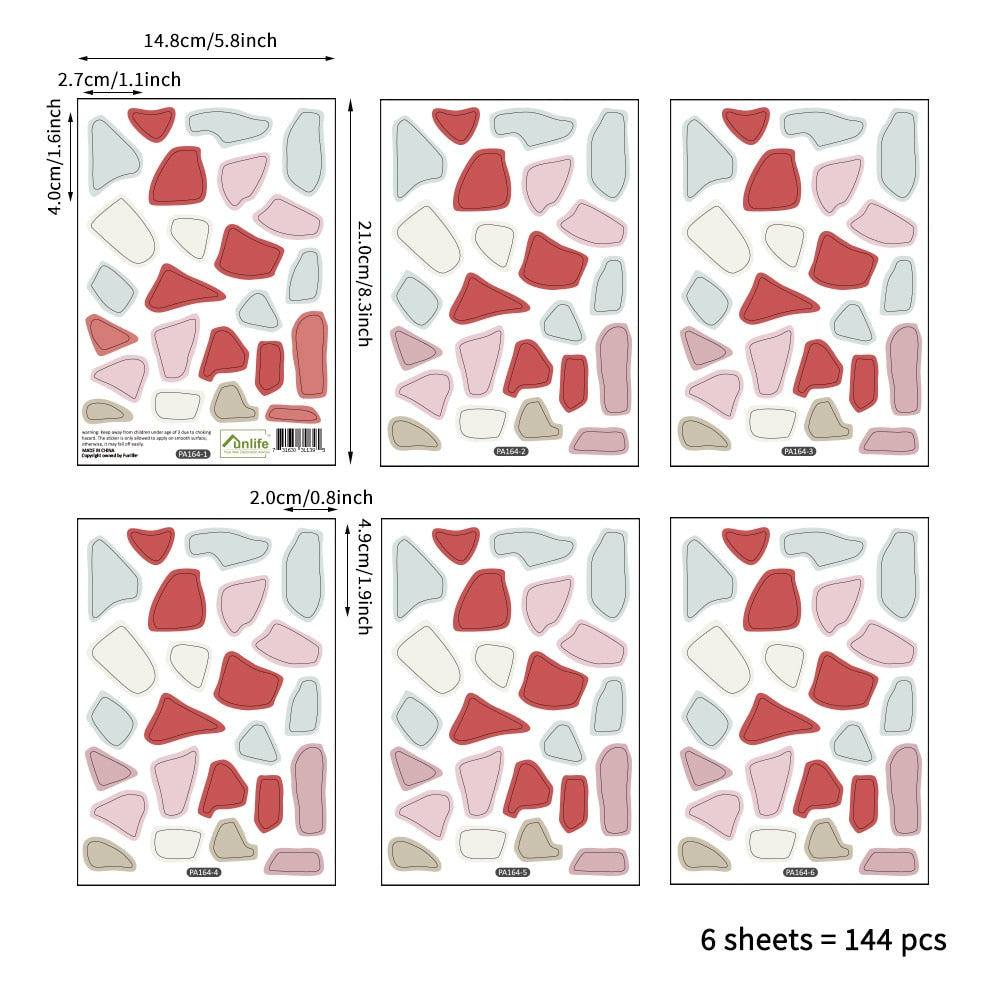 Wall Decals Terrazzo Abstract Pattern