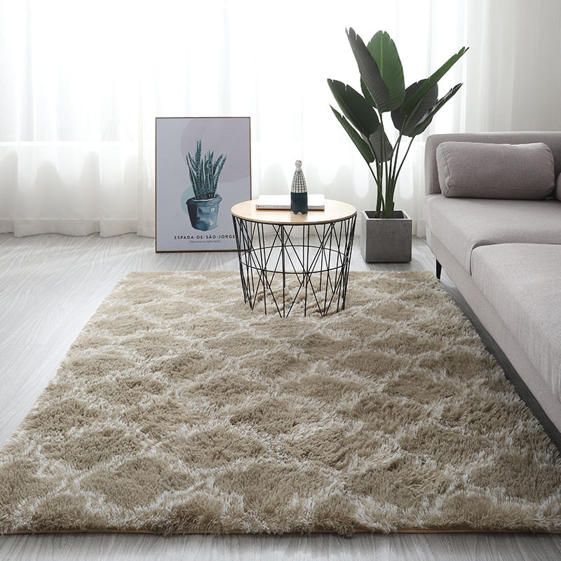 Pattern Fluffy Thick Area Rug