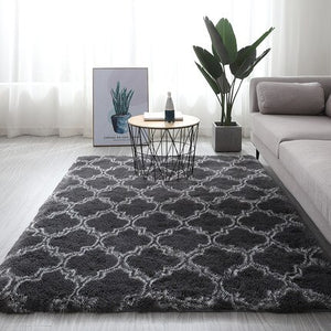 Pattern Fluffy Thick Area Rug