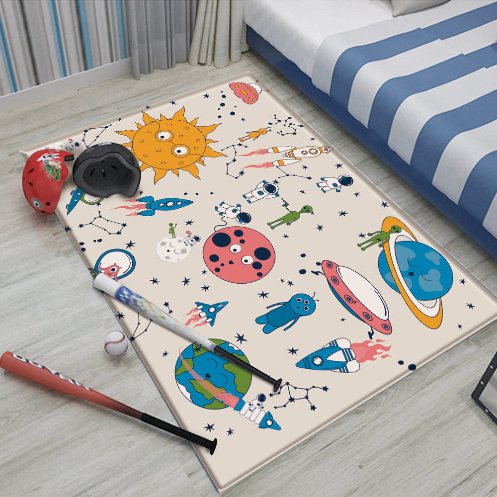 Nursery Cartoon Style Area Rug