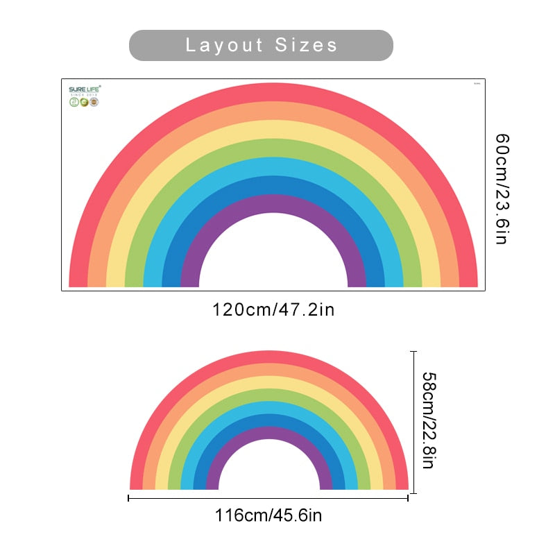 Cartoon Colorful Rainbow Wall Decal