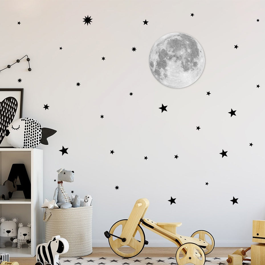 Nursery Wall Decals Moon & Stars