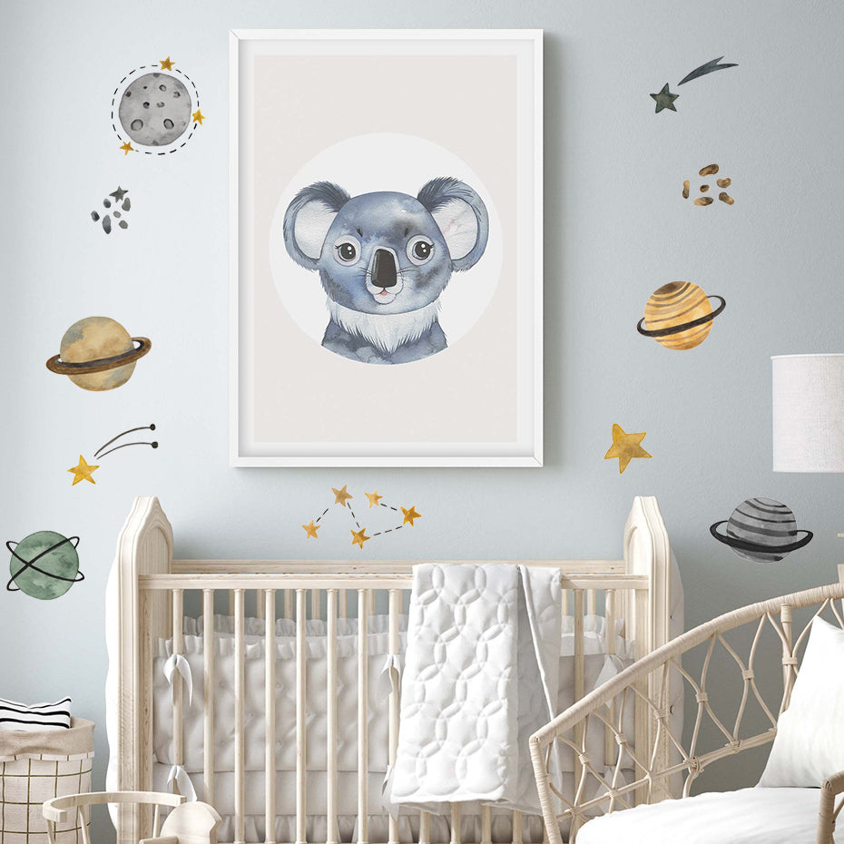 Space Universe Stars Wall Decals