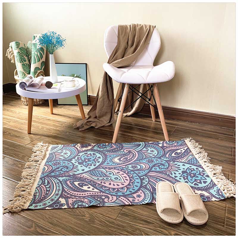 Soft Tassel Cotton Area Rug