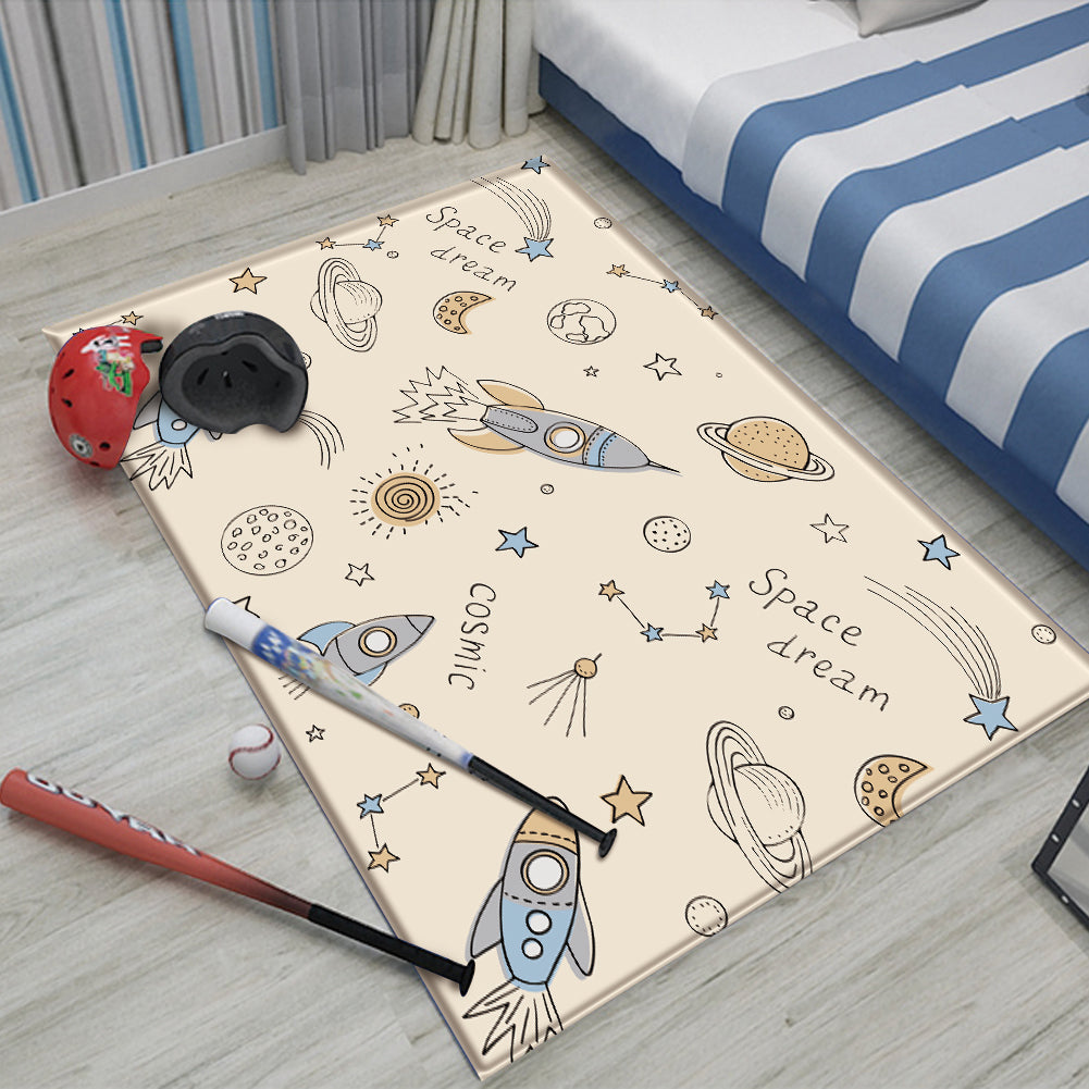 Nursery Cartoon Style Area Rug