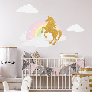 Unicorns And Rainbows Wall Decals