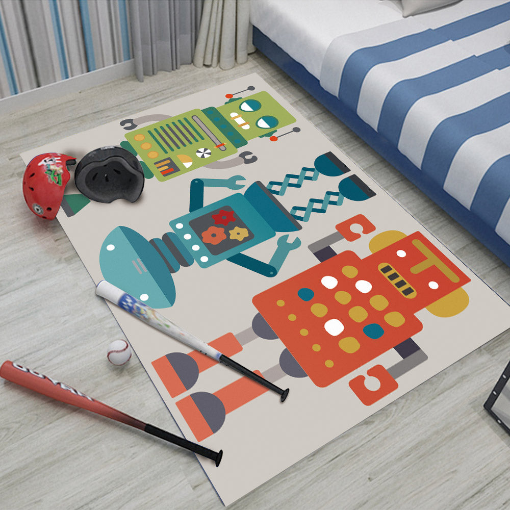 Nursery Cartoon Style Area Rug
