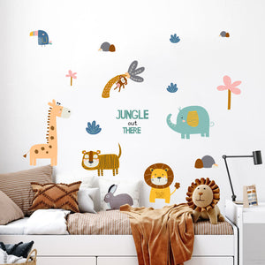 Cartoon Wall Decals Funny Animals