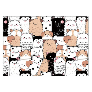 Nursery Cartoon Style Rectangle Area Rug