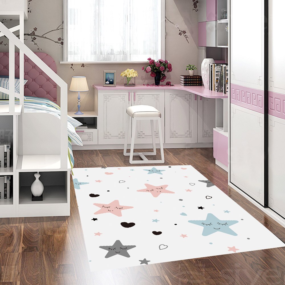 Nursery Cartoon Style Area Rug