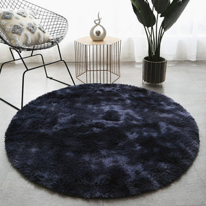 Fluffy Thick Area Round Rug