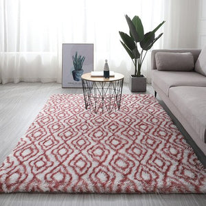Pattern Fluffy Thick Area Rug