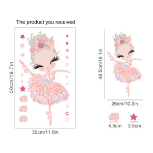Nursery Wall Decals Swan Girls