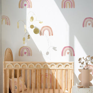 Small Colorful Rainbows Wall Decals