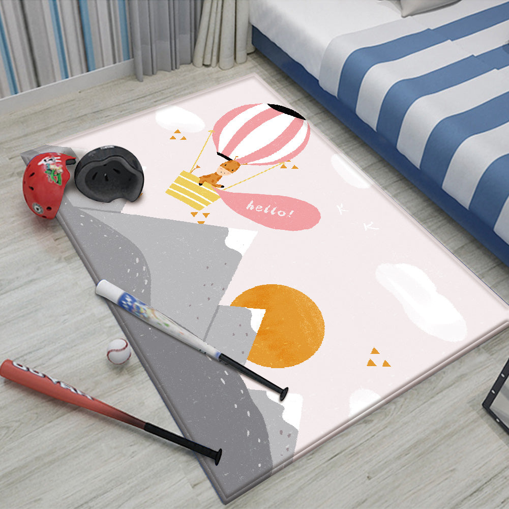 Nursery Cartoon Style Area Rug