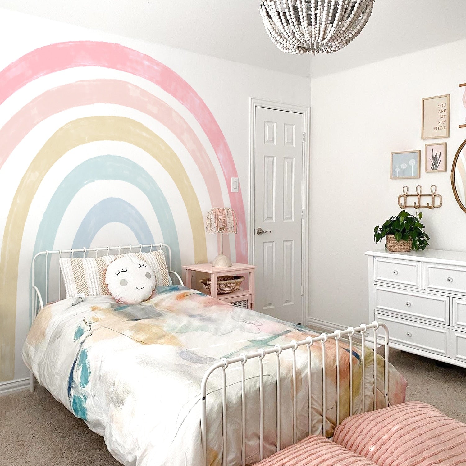 Large Light Rainbow Wall Decal