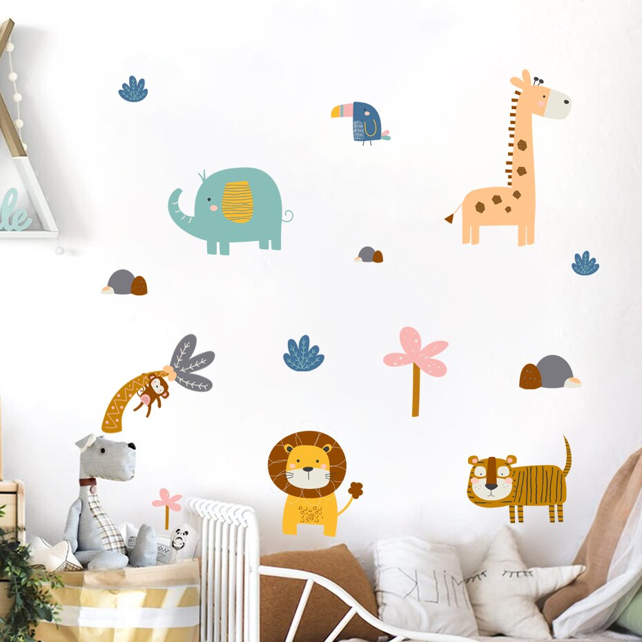 Cartoon Wall Decals Funny Animals