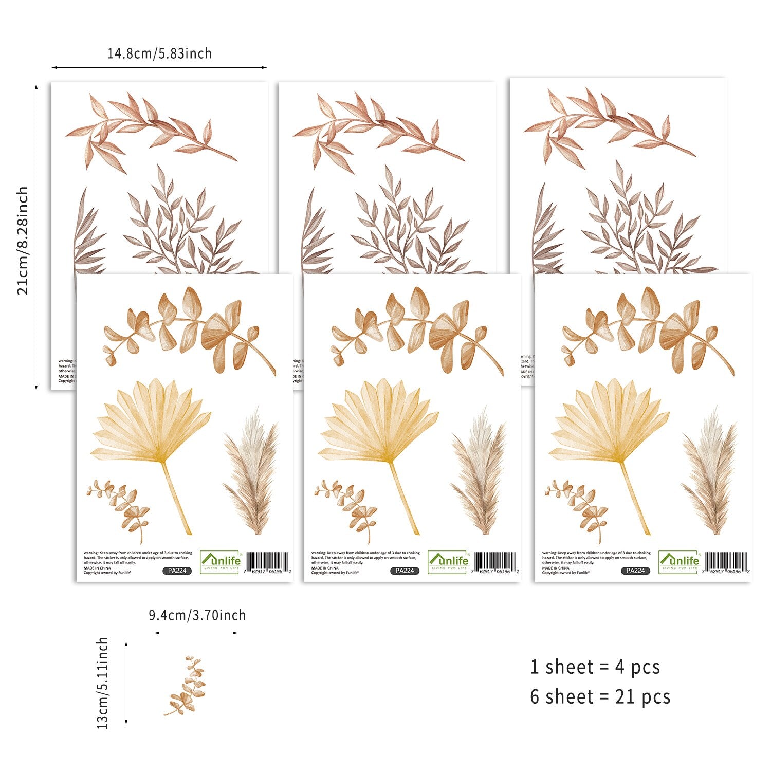 Pattern Wall Decals Boho Flowers