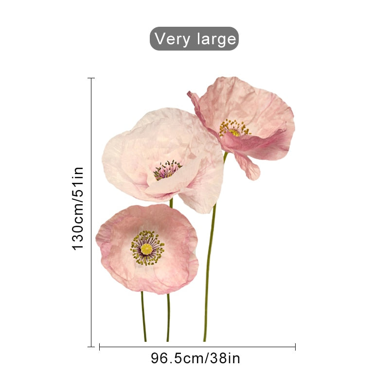 Wall Decals Pink Anemone Flowers