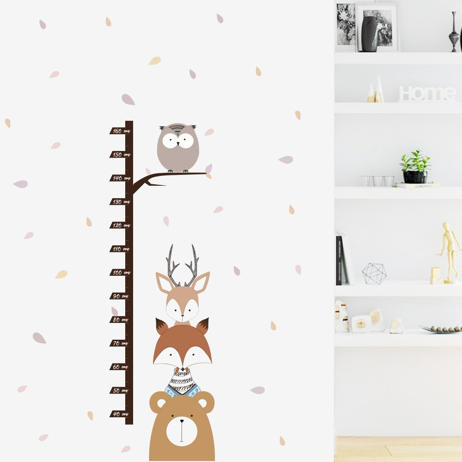 Cartoon Wall Decals Forest Animals