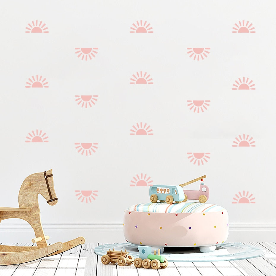 Half Suns Pattern Wall Decals