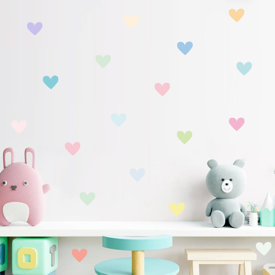 Nursery Heart-shaped Wall Decals