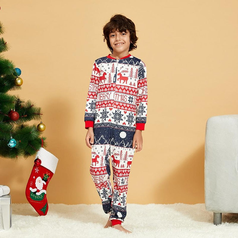 Matching Christmas Pajamas Family Set - Reindeer