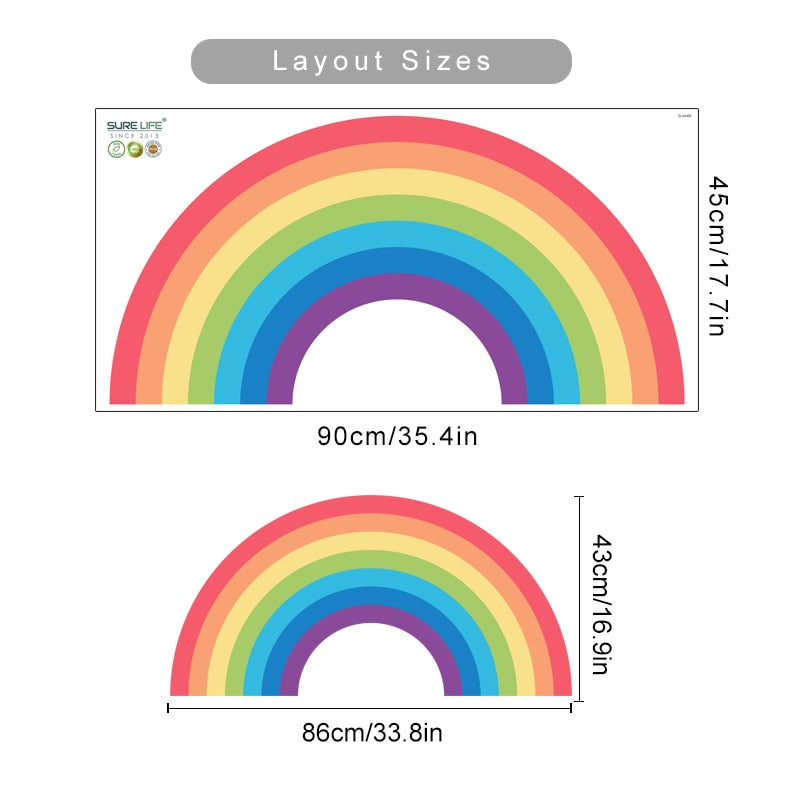 Cartoon Colorful Rainbow Wall Decal