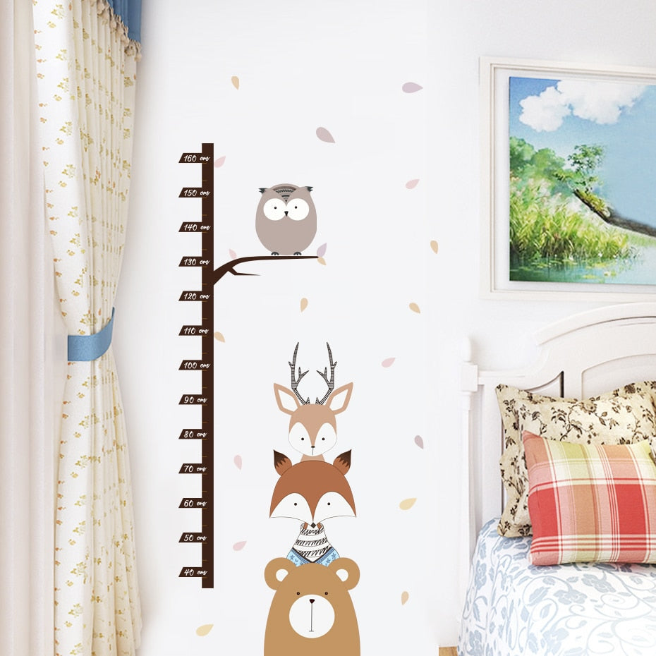 Cartoon Wall Decals Forest Animals