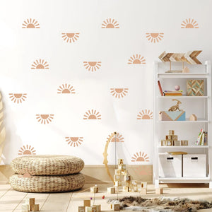 Half Suns Pattern Wall Decals