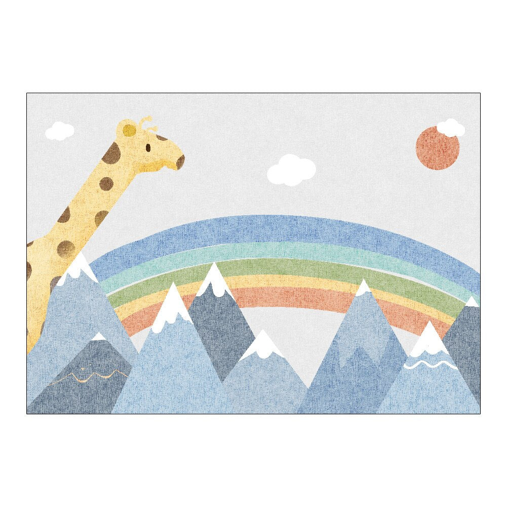 Nursery Cartoon Style Area Rug