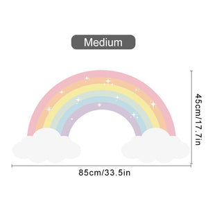 Cartoon Wall Decals Pastel Rainbow Clouds