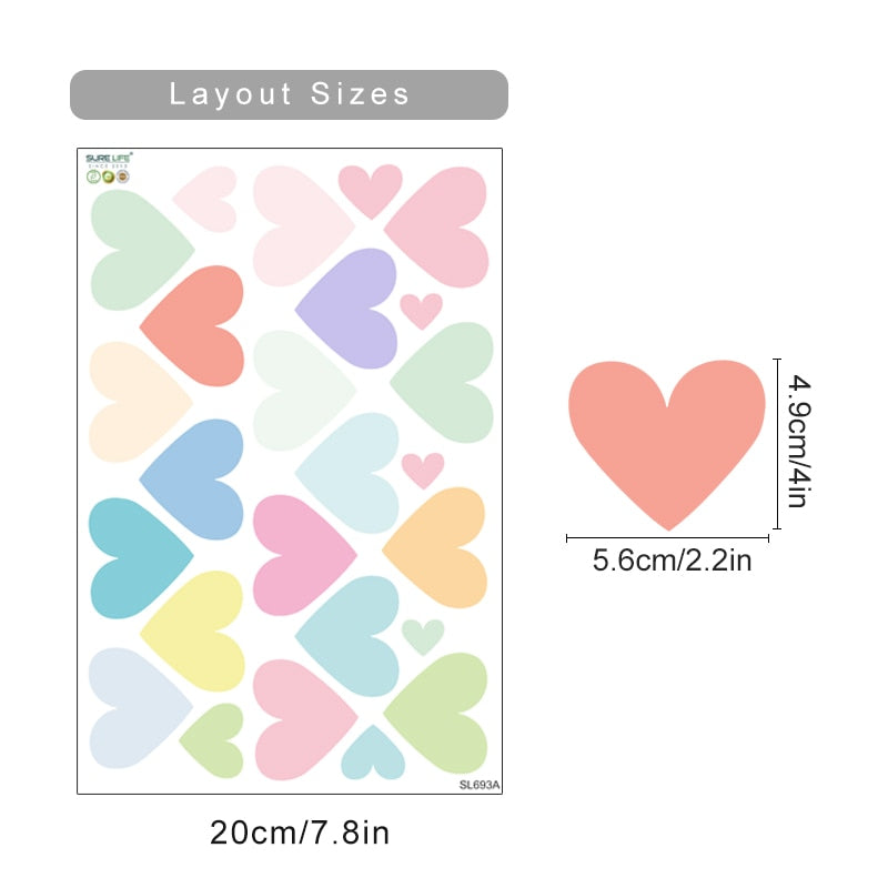 Nursery Heart-shaped Wall Decals