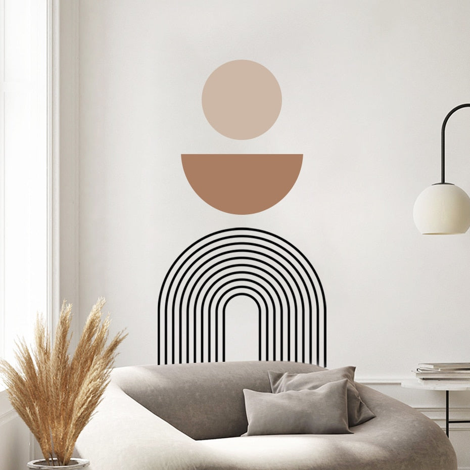 Bohemian Wall Decals Rainbow Geometric Vinyl