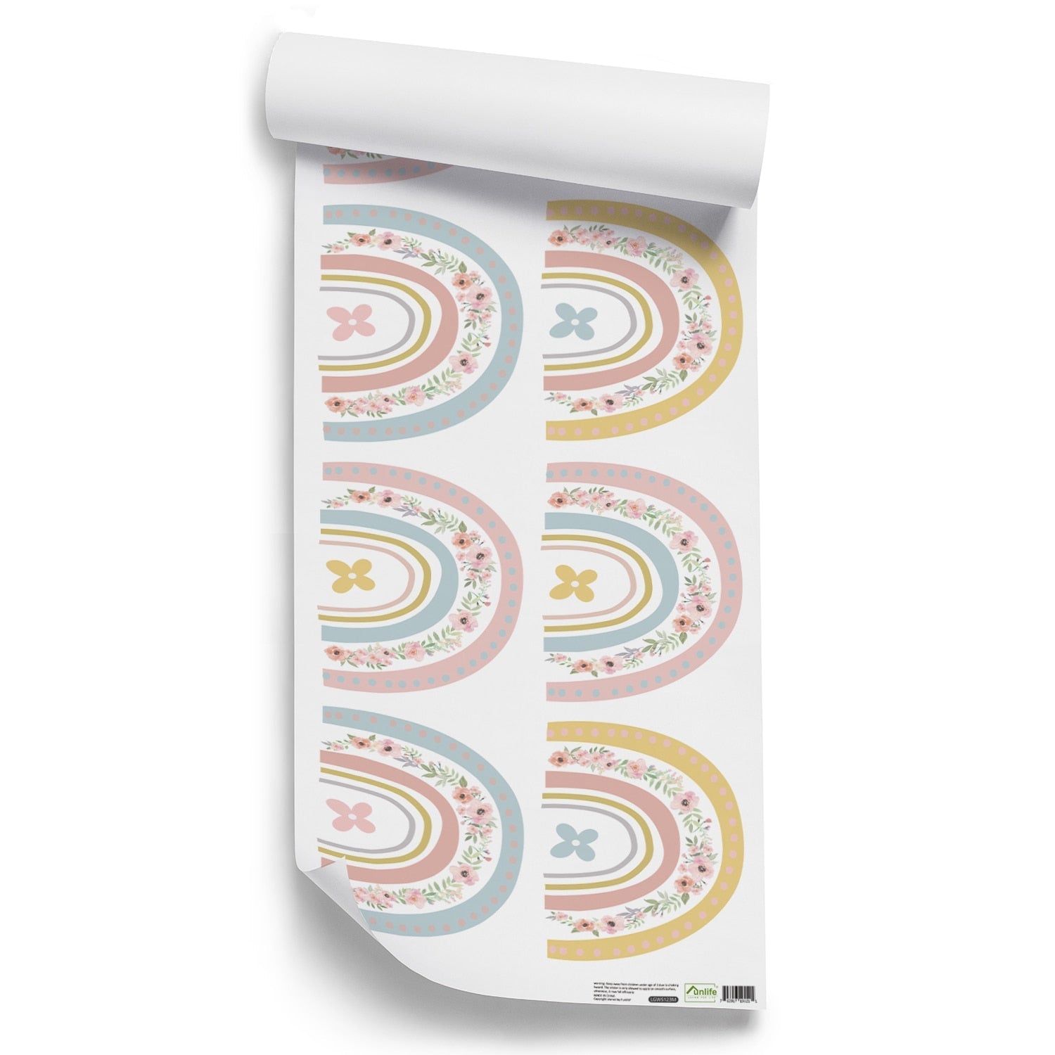 Small Colorful Rainbows Wall Decals