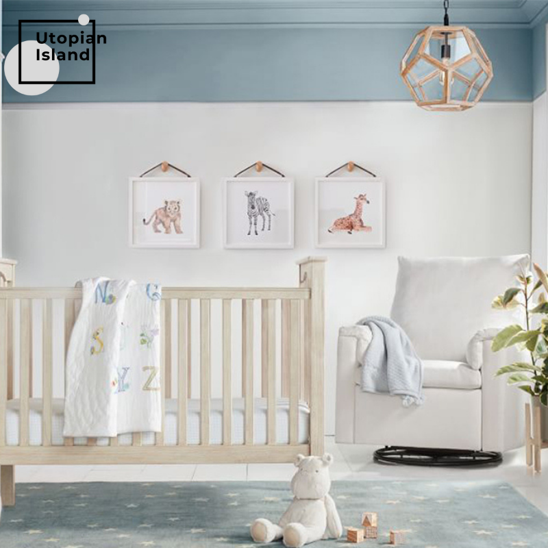 Area Rectangular Rug Stars Pattern