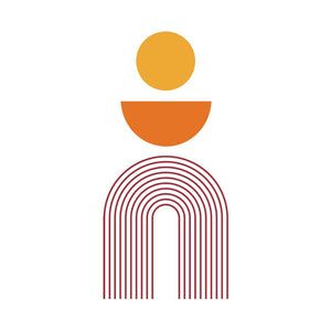 Bohemian Wall Decals Rainbow Geometric Vinyl