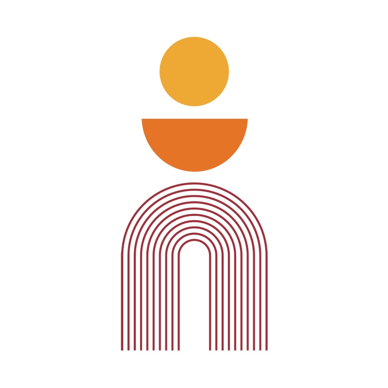 Bohemian Wall Decals Rainbow Geometric Vinyl