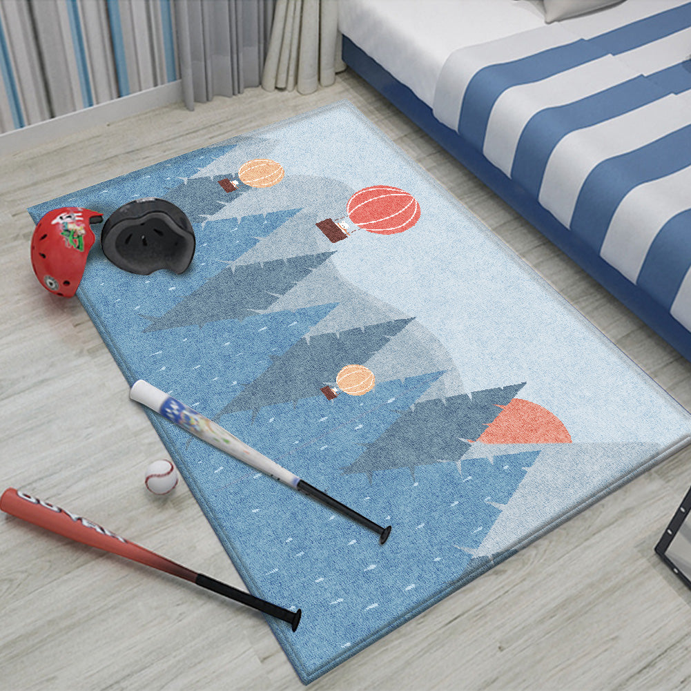 Nursery Cartoon Style Area Rug