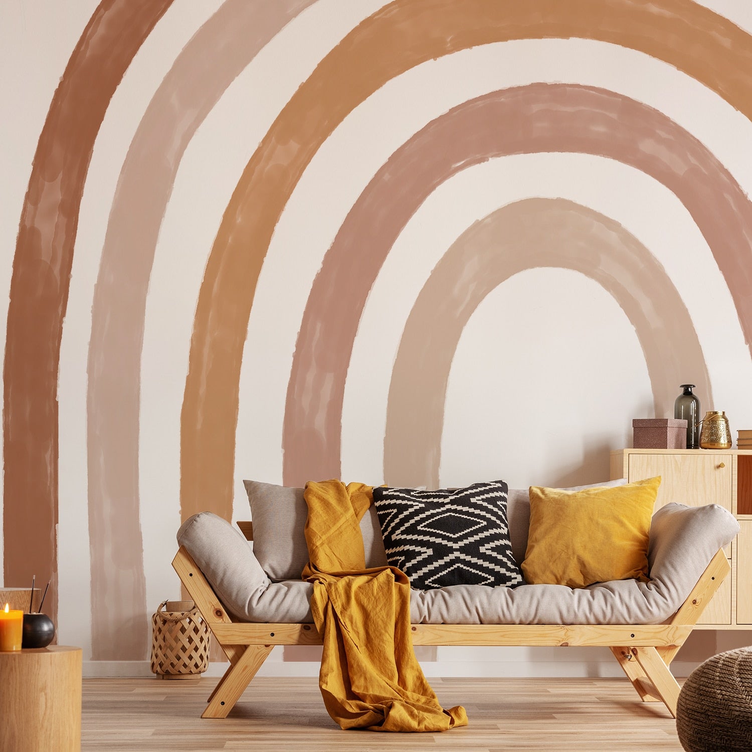 Boho Large Rainbow Wall Decal