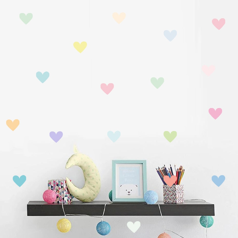 Nursery Heart-shaped Wall Decals