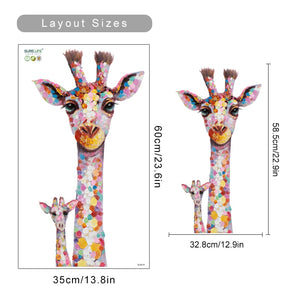 Cool Giraffe Family Wall Decals