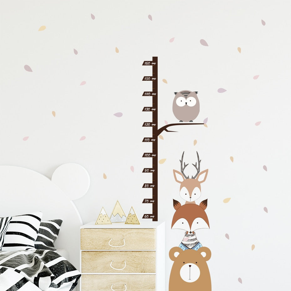 Cartoon Wall Decals Forest Animals
