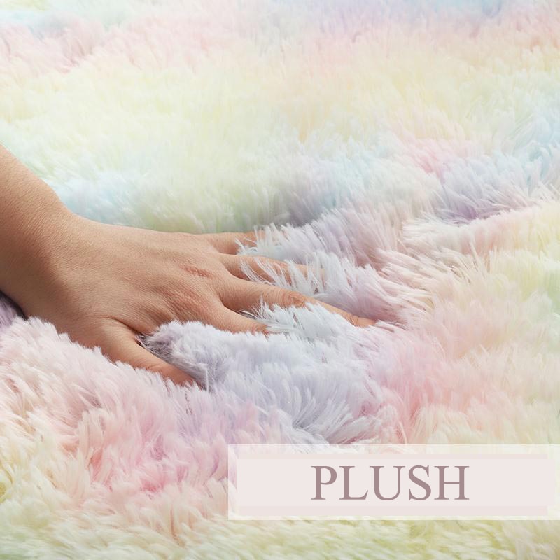 Fluffy Thick Area Round Rug