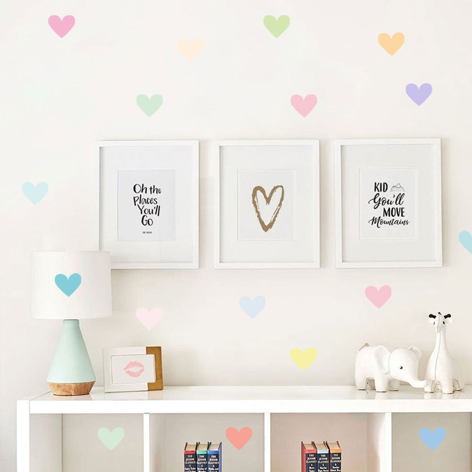 Nursery Heart-shaped Wall Decals