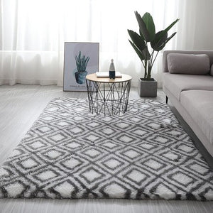 Pattern Fluffy Thick Area Rug