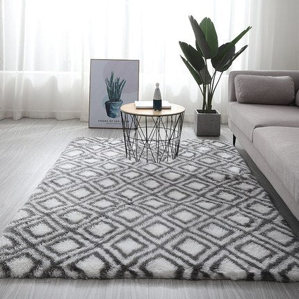 Pattern Fluffy Thick Area Rug